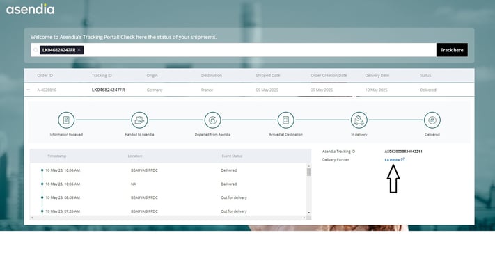 Parcel Tracking screenshot